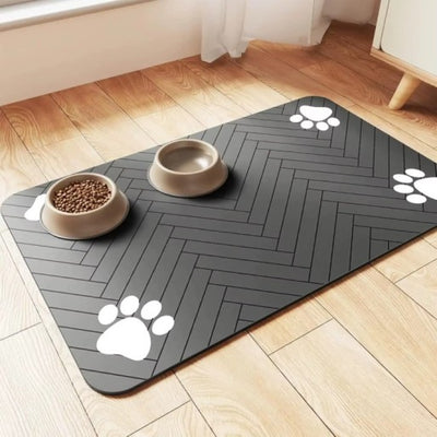 Absorbent Pet Feeding Mat — Non-Slip, Waterproof | 3 Sizes