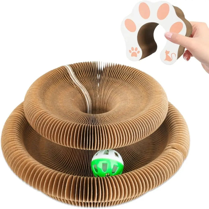 Pawzzie Accordion Cat Scratcher Toy