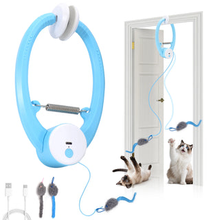 USB Rechargeable Interactive Cat Wand Toy