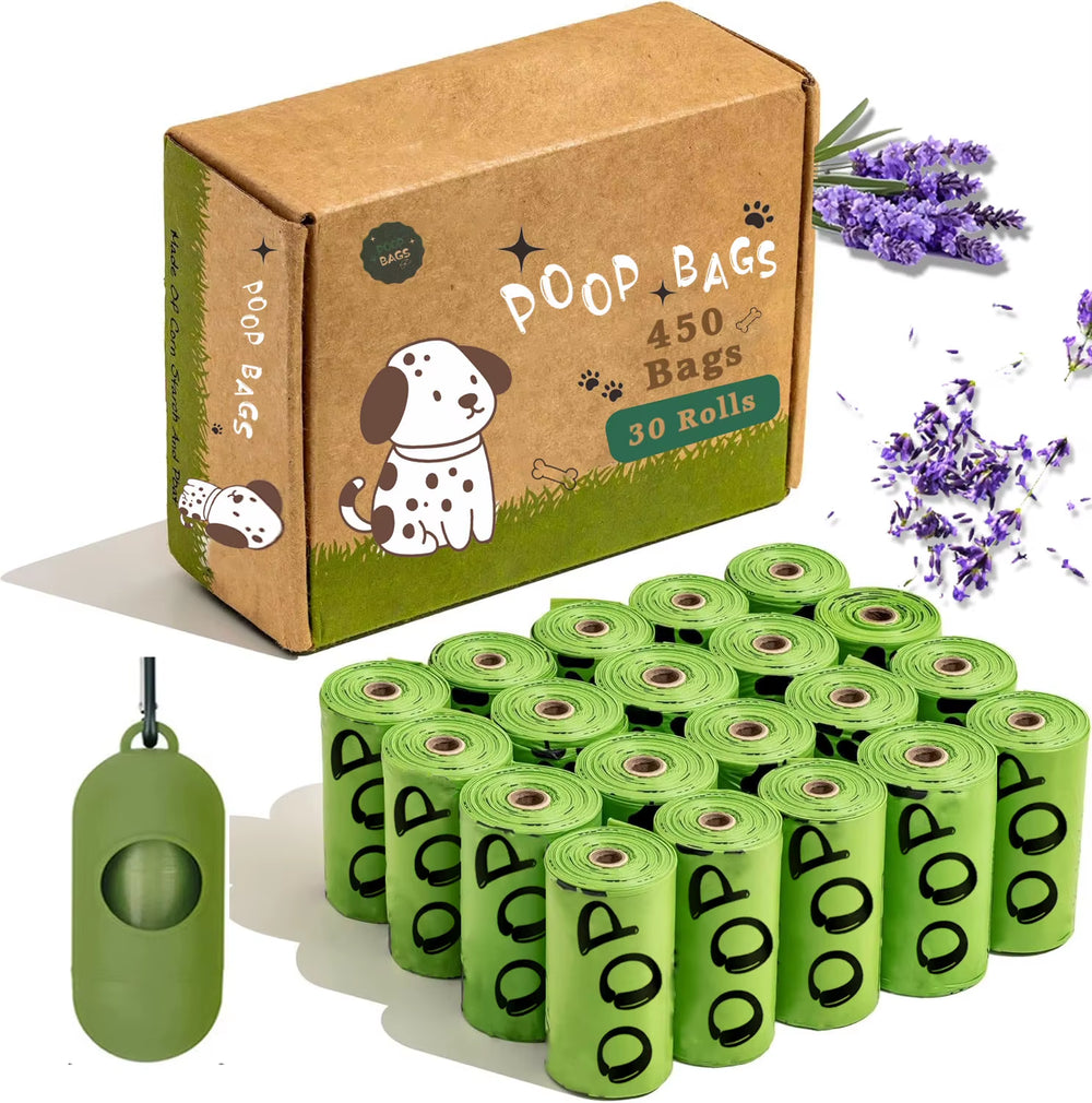 Pawzzie Biodegradable Lavender-Scented Dog Poop Bags