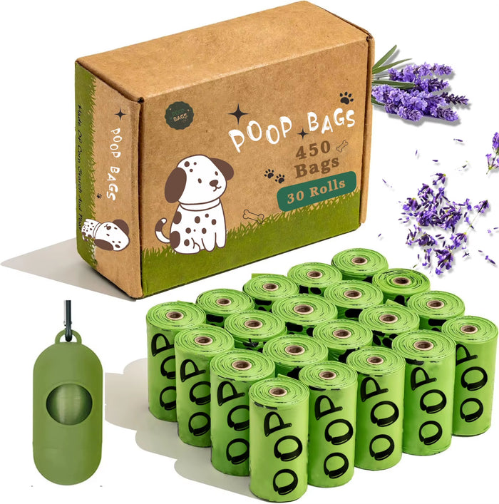 Pawzzie Biodegradable Lavender-Scented Dog Poop Bags