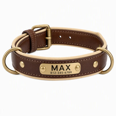 Personalised Engraved Dog ID Collar – Custom Name & Phone Number