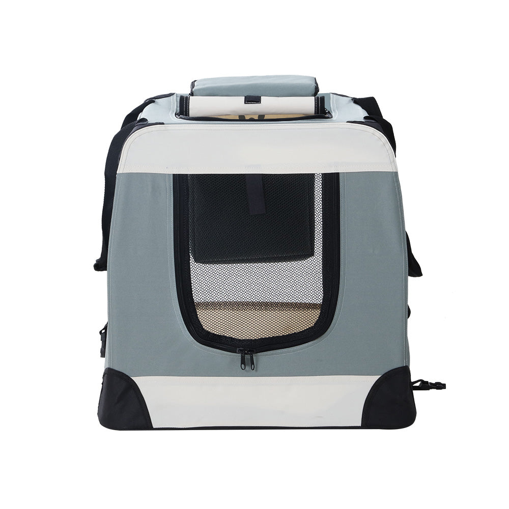 Pawzzie Premium Travel Pet Carrier - seatbelt strap detail