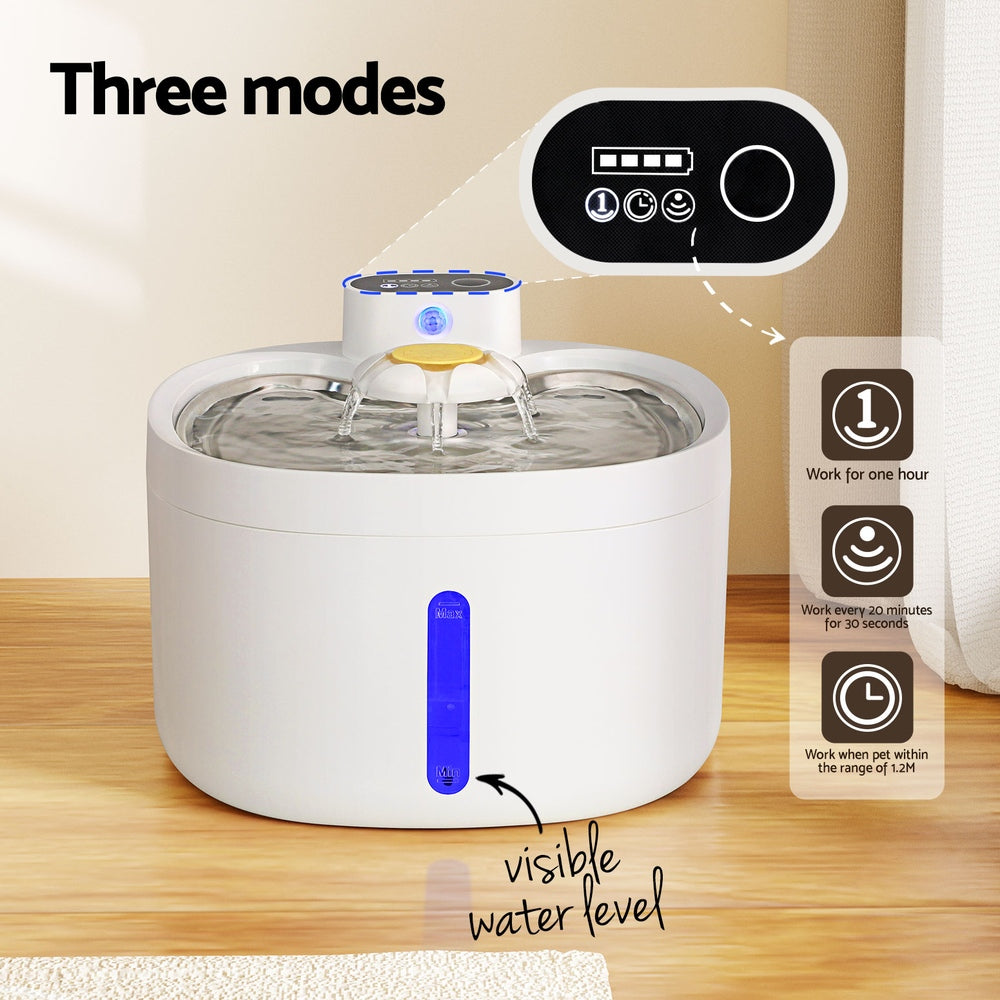 Pawzzie Cordless Automatic Pet Water Fountain - features