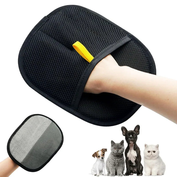 Pawzzie Double-Sided Pet Grooming Gloves for Cats & Dogs