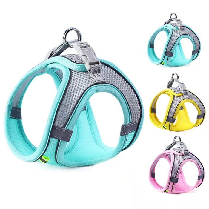 Cat Dog Harness Vest Reflective Adjustable Pet Harness 